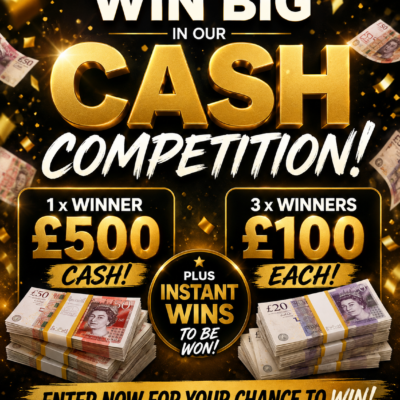 £1000 CASH GIVEAWAY + INSTANT WINS